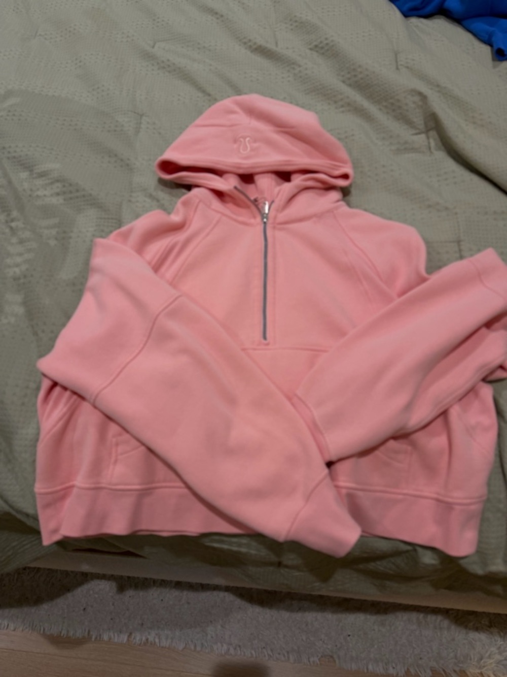Women's Pink Cropped Hoodie
